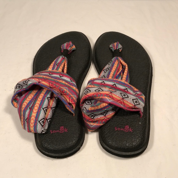 Sanuk | Shoes | Sanuk Yoga Sling Aztec Strap Sandals Women 7 | Poshmark